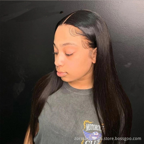 Wholesale price Cheap Pre-plucked Natural Straight Wave Virgin Remy Hair Full Lace Wig